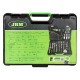 Coffret à outils 132 pièces avec douilles hexagonales 1/4", 3/8" et 1/2" finition zinguée