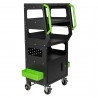 Servante de diagnostic multifonction avec 4 plateaux et compartiment verrouillable