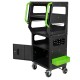 Servante de diagnostic multifonction avec 4 plateaux et compartiment verrouillable