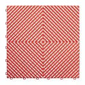 Dalle de sol en polypropylène (PP) rouge perforée pour garage, atelier et espaces professionnels - JBM