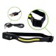 Lampe frontale LED ajustable 350 lm rechargeable avec capteur de mouvement