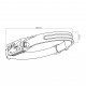 Lampe frontale LED ajustable 350 lm rechargeable avec capteur de mouvement