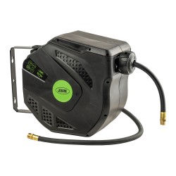 Enrouleur automatique de tuyau d'air comprimé 12 + 1 m 3/8" avec réenroulement automatique - Vert