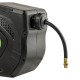 Enrouleur automatique de tuyau d'air comprimé 12 + 1 m 3/8" avec réenroulement automatique - Vert