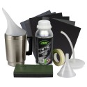Kit complet de restauration des phares avec liquide polymère et traitement par vapeur - JBM