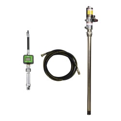 Kit complet pompe à huile pour fût avec tuyau d'alimentation et pistolet de distribution digital