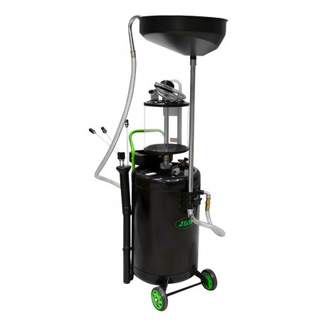 Récupérateur d'huile 90 L avec système d'aspiration pour moteur et boîte de vitesses