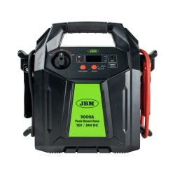 Démarreur de véhicule multifonction 12/24 V 48 000 mAh avec écran numérique et batterie lithium
