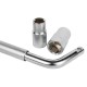 Clé télescopique pour roue avec douilles réversibles 17/19 et 21/23 mm