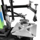 Démonte-pneu automatique 220 V avec colonne basculante et bras auxiliaire 360°