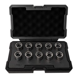 Coffret de 10 douilles pour écrous antivol de roue Tesla