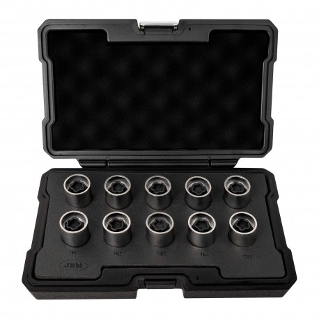 Coffret de 10 douilles pour écrous antivol de roue Tesla