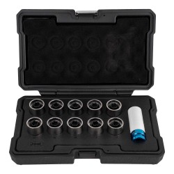Coffret de 11 clés professionnelles pour écrou antivol de roue Toyota