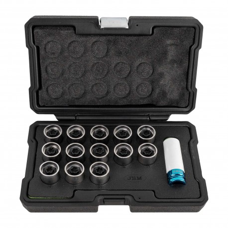 Coffret de 14 clés professionnelles pour vis de verrouillage de roue BMW et Mini