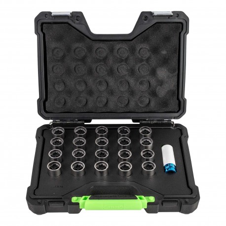 Coffret de 21 clés professionnelles pour vis de verrouillage de roue Opel et Vauxhall (181 à 200)