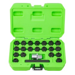 Coffret de 22 clés professionnelles pour vis de verrouillage de roue du groupe VAG