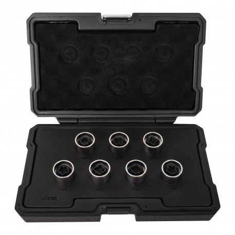 Coffret de 7 clés professionnelles pour vis de verrouillage de roue Opel et Vauxhall