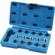 Coffret de taraud et inserts pour réparation de filetages de bougies d'allumage – 16 pièces
