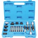 Coffret d'outils pour démontage de poulies d'alternateur débrayables – 18 pièces