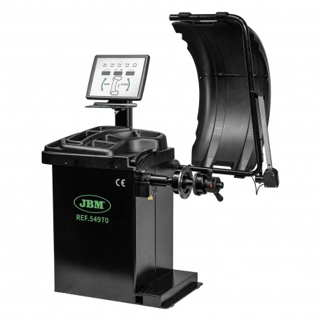 Équilibreuse de roues digitale professionnelle avec pédale de frein et pointeur laser