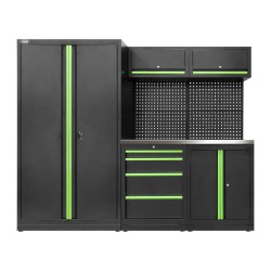 Ensemble de meubles modulaires 13 pièces avec armoire à deux portes