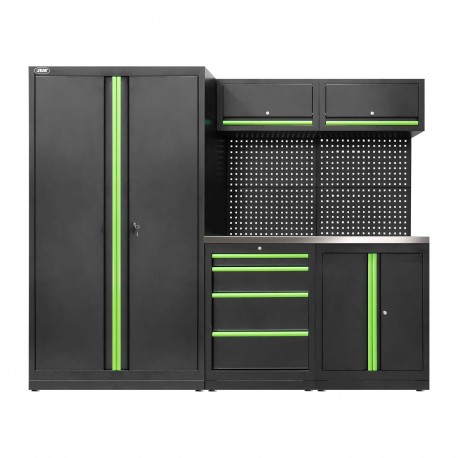Ensemble de meubles modulaires 13 pièces avec armoire à deux portes