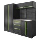 Ensemble de meubles modulaires 13 pièces avec armoire à deux portes