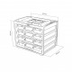 Mallette de rangement avec 4 boîtes en plastique amovibles