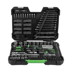 Coffret à outils professionnel 232 pièces avec douilles hexagonales zinguées