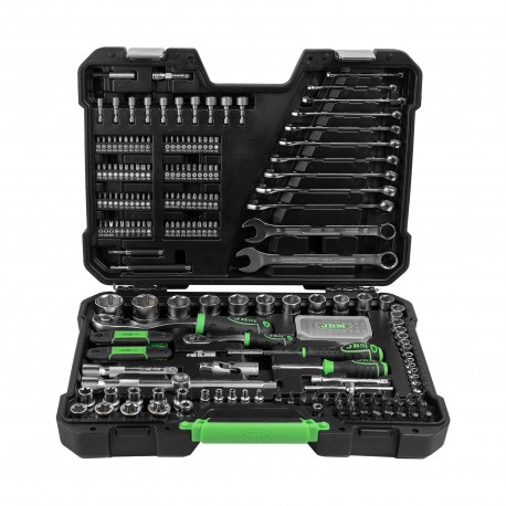 Coffret à outils professionnel 232 pièces avec douilles hexagonales zinguées