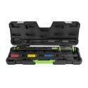 Coffret d'outils 5 pièces avec clé dynamométrique 1/2" et fenêtre de lecture
