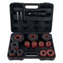 Jeu professionnel de nettoyage de moyeux de roue 15 pièces avec brosses pour goujons et disques abrasifs