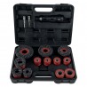 Jeu professionnel de nettoyage de moyeux de roue 15 pièces avec brosses pour goujons et disques abrasifs