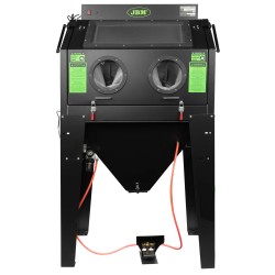 Cabine de sablage professionnelle 346 L avec pistolet de sablage et éclairage – 1210 W