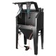 Cabine de sablage professionnelle 346 L avec pistolet de sablage et éclairage – 1210 W