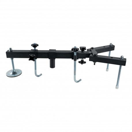 Support universel réglable pour moteur et transmission 400 kg avec broches filetées et crochets de maintien