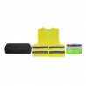 Kit d'urgence automobile avec sac EVA, balise de signalisation V16 homologuée et gilet de sécurité haute visibilité