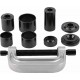 Kit extracteur de rotules 10 pièces avec presse et adaptateurs pour montage et démontage