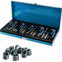 Coffret de réparation de filetage M5 à M12 131 pièces avec inserts filetés en acier inoxydable