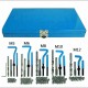 Coffret de réparation de filetage M5 à M12 131 pièces avec inserts filetés en acier inoxydable