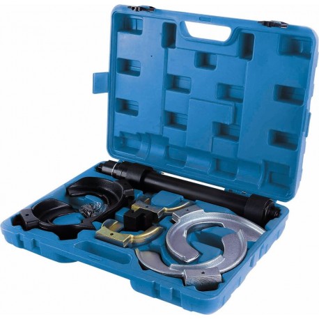 Compresseur de ressorts pour jambes de force 8 pièces avec 3 paires de mâchoires de 80 à 195 mm