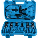 Coffret de pinces à colliers de serrage 9 pièces pour durites, colliers élastiques et type Click-R