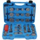 Coffret repousse-piston de frein universel 35 pièces avec adaptateurs pour étriers avant et arrière