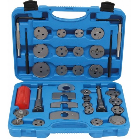 Coffret repousse-piston de frein universel 35 pièces avec adaptateurs pour étriers avant et arrière