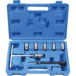 Coffret d'alésoirs de sièges d'injecteurs 7 pièces pour moteurs Diesel Common Rail