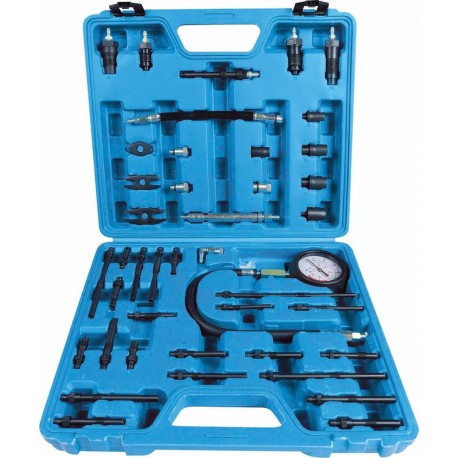 Compressiomètre essence et Diesel DCI multimarque 30 pièces avec manomètre 40 bar