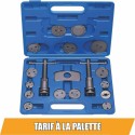 Coffret repousse-piston de frein 18 pièces avec adaptateurs universels pour étriers avant et arrière