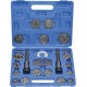 Coffret repousse-piston de frein 18 pièces avec adaptateurs universels pour étriers avant et arrière