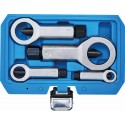 Coffret casse-écrous 4 pièces pour écrous grippés de 9 à 27 mm avec coffret de rangement pour maintenance mécanique