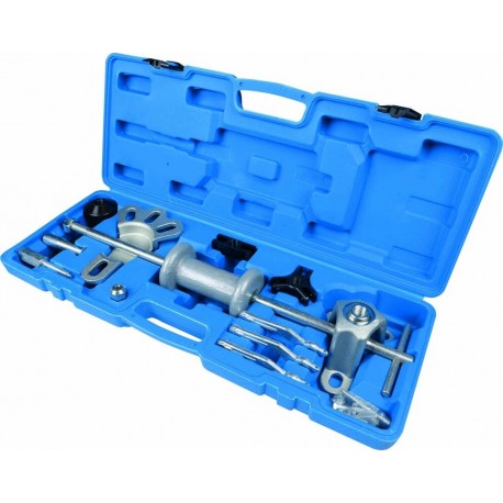 Coffret extracteur à inertie pour roulements et moyeux 15 pièces avec griffes et adaptateurs professionnels